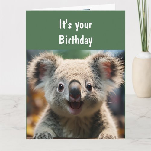 Fun Animal Humor Koala Koality Fun  Card