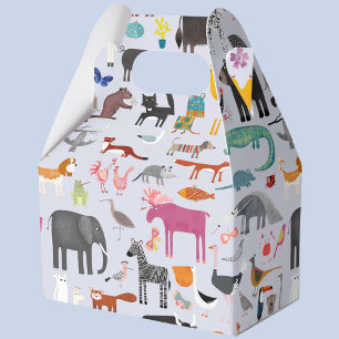 Fun Animal Menagerie Favor Boxes