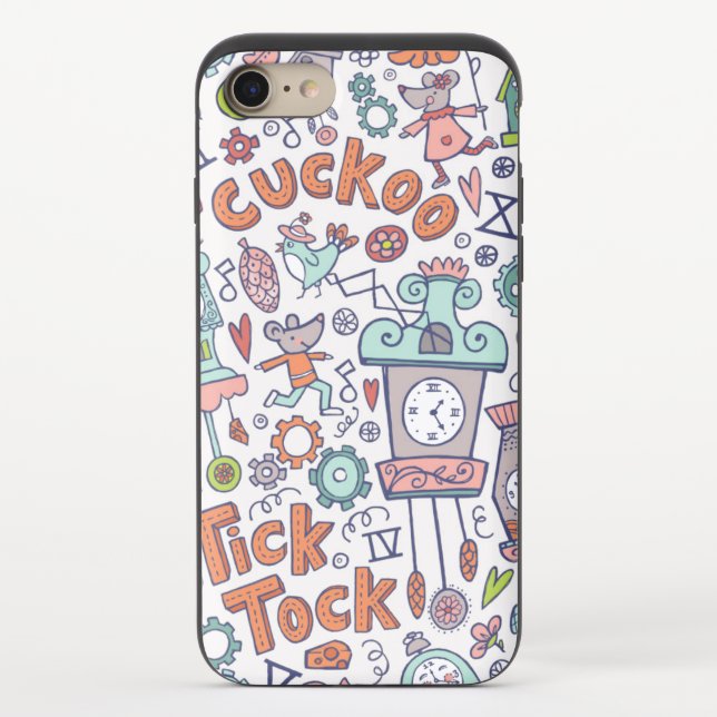 Fun Animal Whimsical Pattern Uncommon iPhone Case (Back)