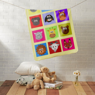 Fun Animals Baby Blanket