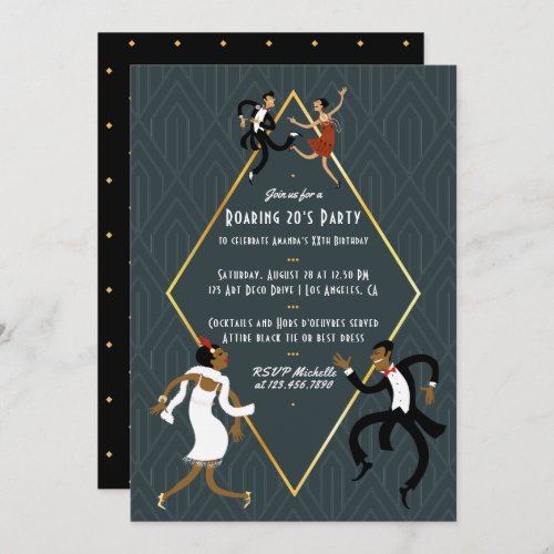 Fun Any occasion Roaring 20s Party Invitation