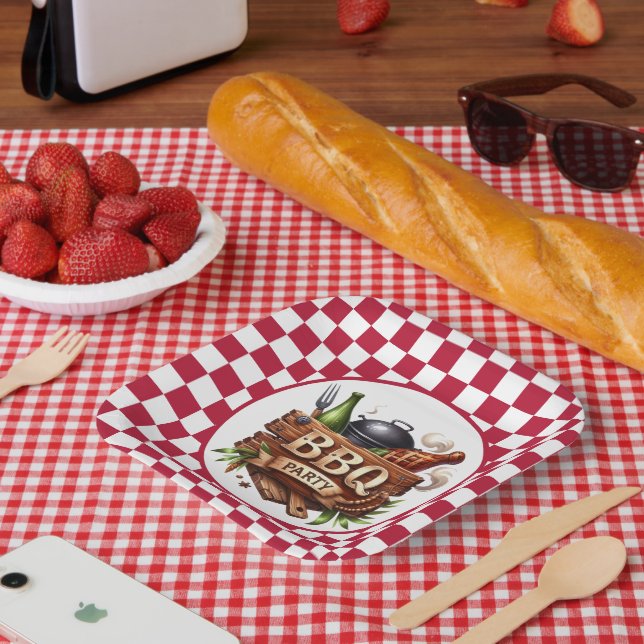 Fun any purpose BBQ party  Paper Plates (Picnic)