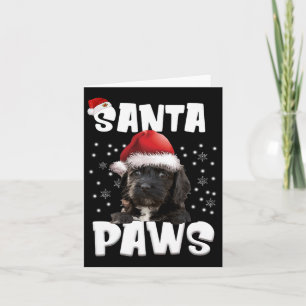 Fun Apoo Christmas Lights Tree Dog Lover Xmas  Card