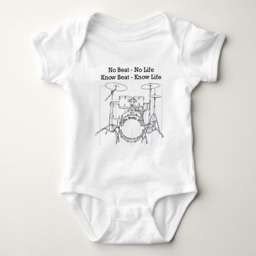 Fun Apparel for Drummers Musicians  Dancers Baby Bodysuit