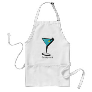 Fun Aqua Martini Adult Apron
