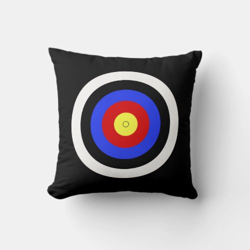 Fun Archery Shooting Target Throw Pillow