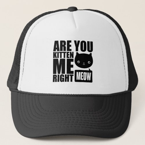 Fun Are You Kitten Me Right Meow Hat