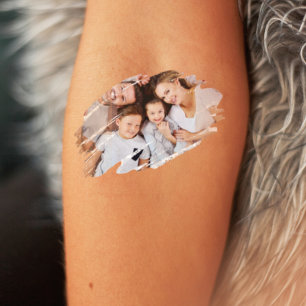 Fun Art Modern Painting Brush Stroke Custom Photo Temporary Tattoos