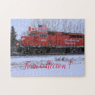 Fun Art Train Picture Family Jigsaw Puzzle
