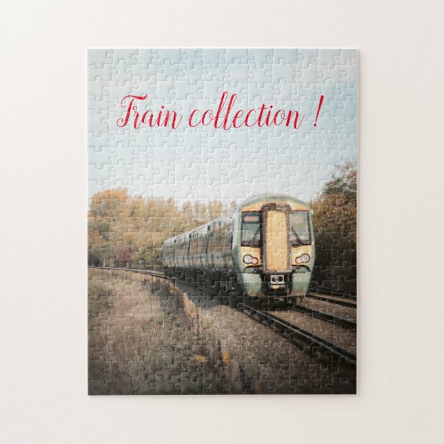 Fun Art Train Picture Family Jigsaw Puzzle (Vertical)