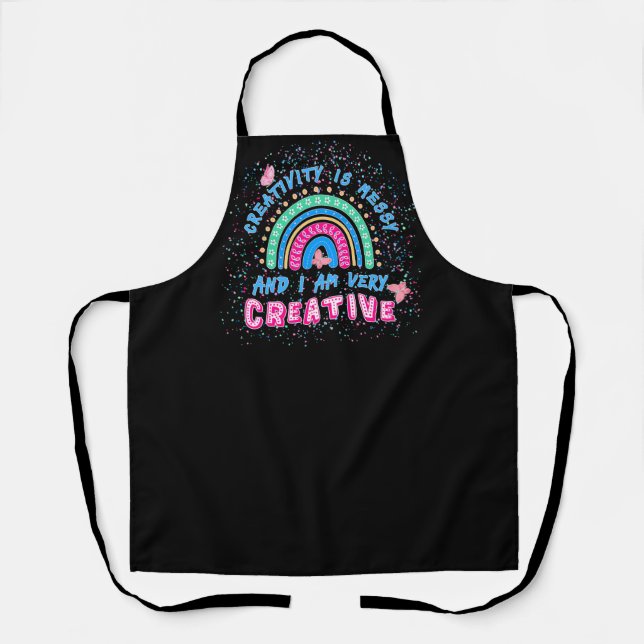 FUN ARTIST APRON, FUNNY CRAFT APRON (Front)