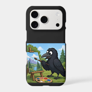 Fun Artist Crow Painting Landscape art iPhone 17 Pro Case