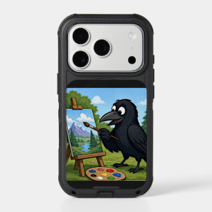 Fun Artist Crow Painting Landscape art iPhone 17 Pro Case