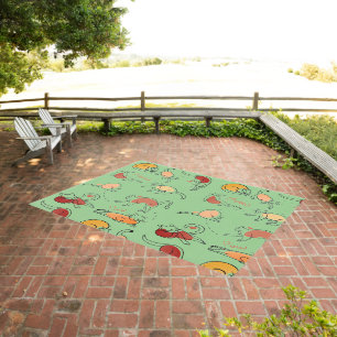 Fun Artsy Cat Animal Rug