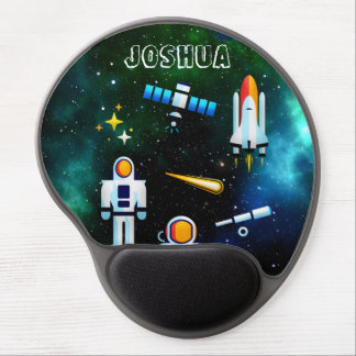 Fun Astronaut Collage Personalized Gel Mouse Pad