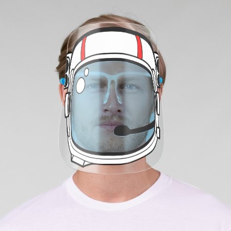 Fun Astronaut Custom Color Cartoon Spaceman Face Shield 579287