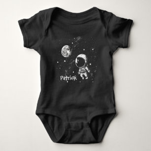 Fun Astronaut In Space Baby Bodysuit