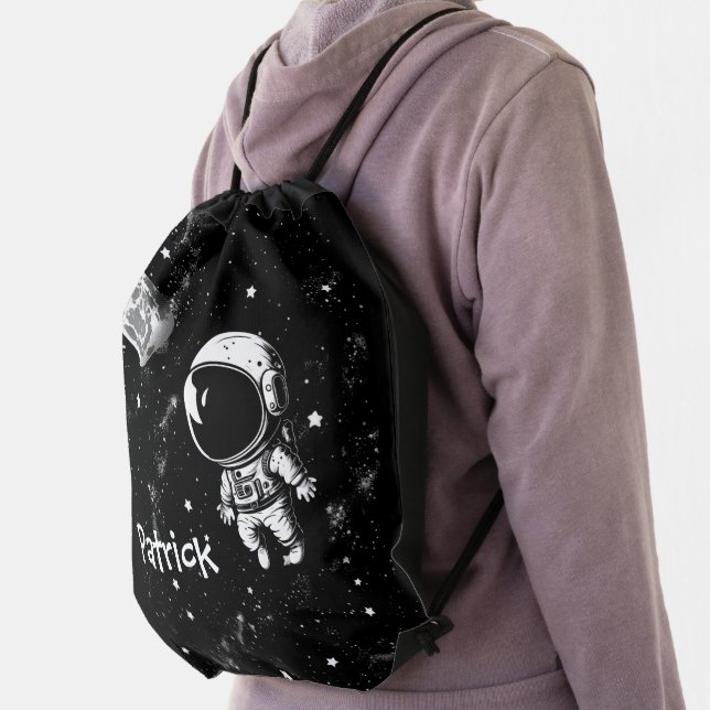 Fun Astronaut In Space Drawstring Bag (Insitu)