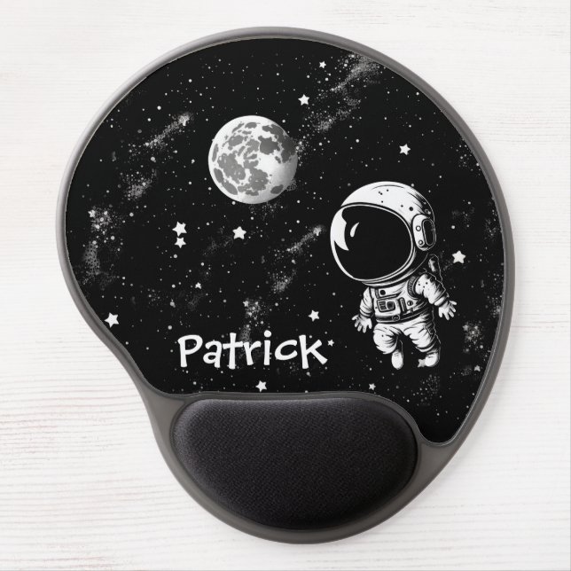 Fun Astronaut In Space Gel Mouse Pad (Front)