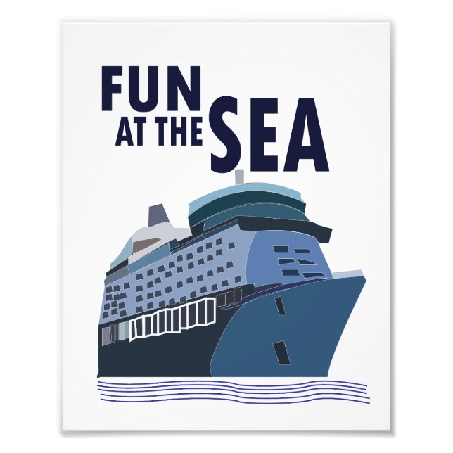 Fun At The Sea Cruise Ship  Photo Print (Front)
