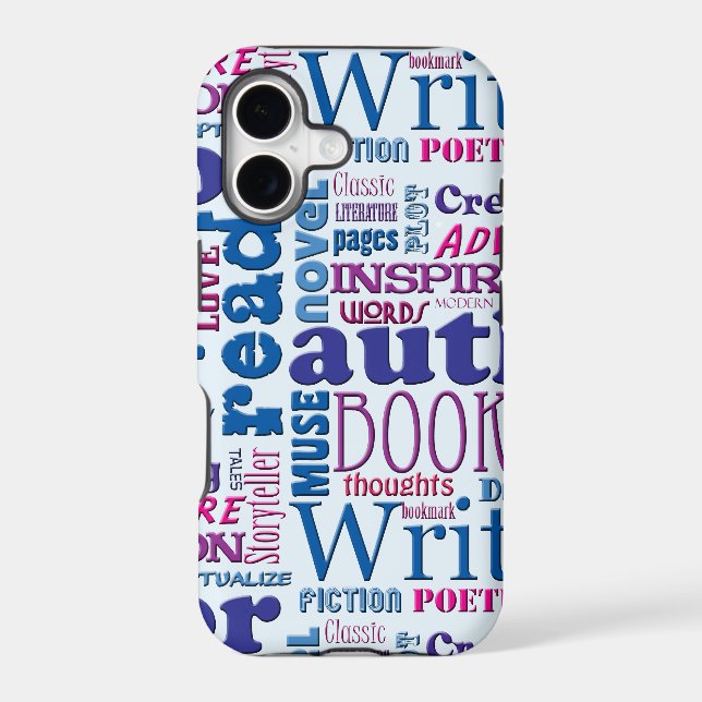 Fun Authors Pattern Iphone Case (Back)