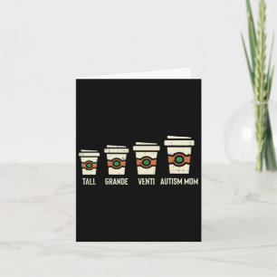 Fun Autism Mom Coffee Awareness Mothers Day  Card