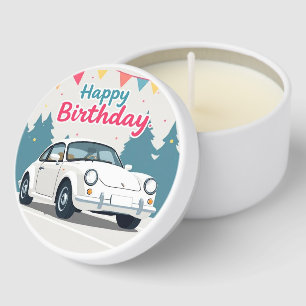 Fun Auto-Themed Happy Birthday Mini Candle Favors
