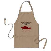 Fun Aviation Vintage Airplane BBQ Grill Aprons