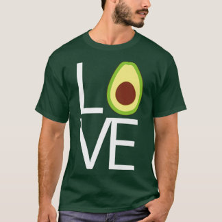 Fun Avocado Cute LOVE Graphic funny Novelty Vegan T-Shirt