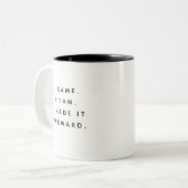 Fun Awesome Trendy Typography Awkward Coworker Two-Tone Coffee Mug (Front Left)