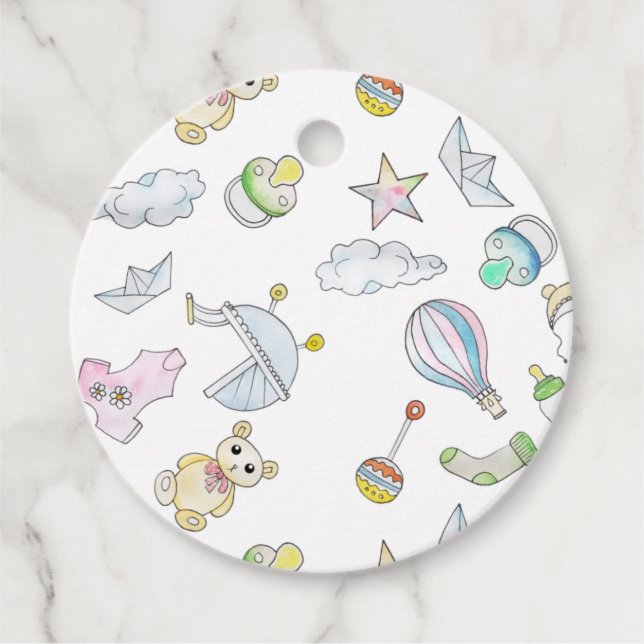 Fun Baby Things  Favor Tags (Front)
