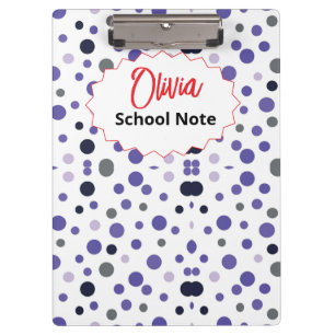 Fun Back to School Supplies for Kids or Teachers Clipboard