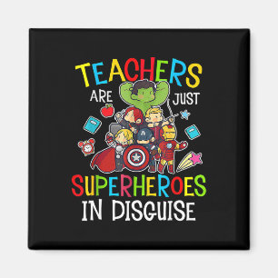 Fun Back to School Teachers Are Superheroes Gifts  Magnet