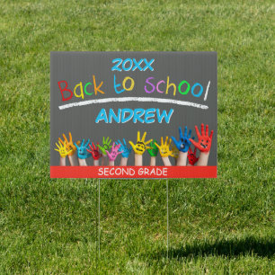 Fun Back to School Yard Sign