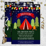 Fun Backyard Camp Out Birthday Party Invitation
