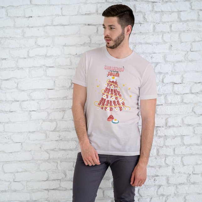 Fun Bacon & Eggs Christmas Morning Squad Tri-Blend Shirt (Creator Uploaded)