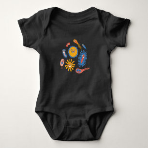 Fun Bacteria Microbiology Chemistry Baby Bodysuit