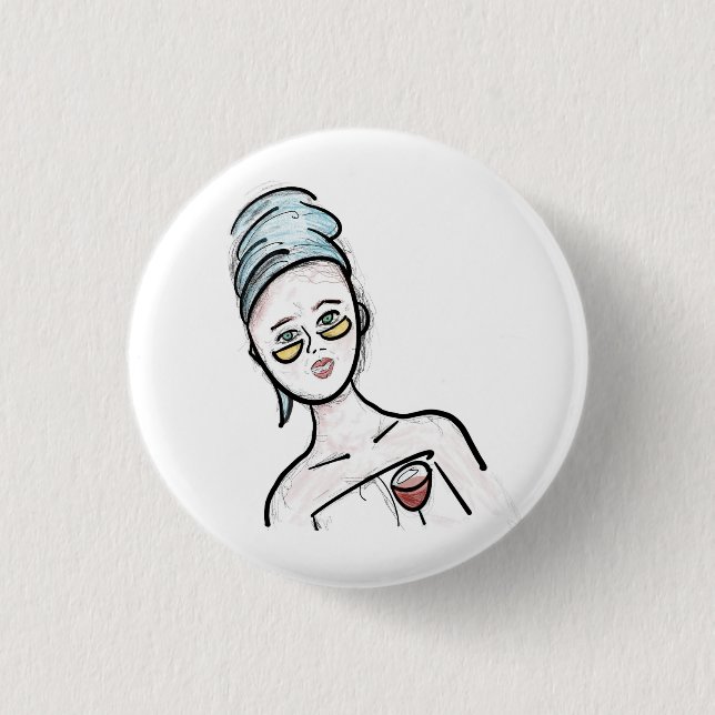 Fun, badge, pin, button, friday night in theme button (Front)
