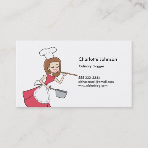 Retro Cook Cartoon Personal Card Business Card Templates