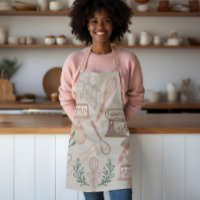 Fun Baking & Cooking Utensil Grey Apron