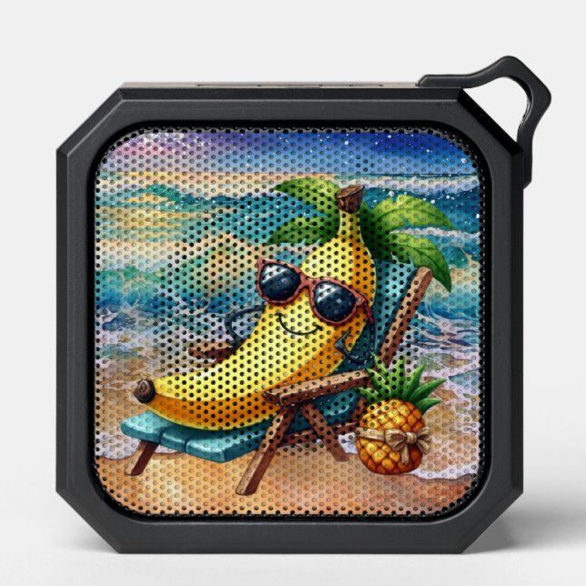 Fun banana beach lovers bluetooth speaker (Front)