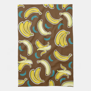 Fun Banana Pattern Kitchen Towel