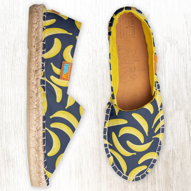 Fun Bananas Espadrilles (Fun banana themed espadrille shoes)