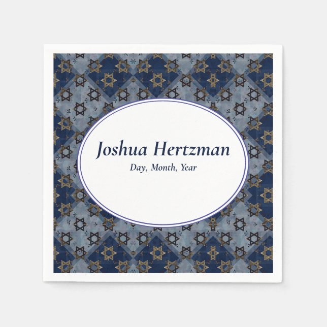 Fun Bar Mitzvah Mazel Tov Napkins (Front)