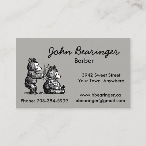 Fun Barber Business Card _ Ready to Customize