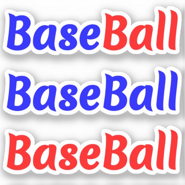Fun Baseball Phrase Sticker Decals for Players (Front)