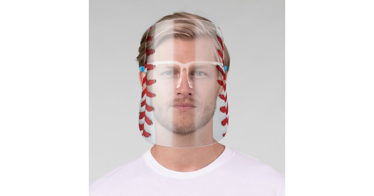 Fun Baseball Player Coach Team Sports Fan Baseball Face Shield Zazzle