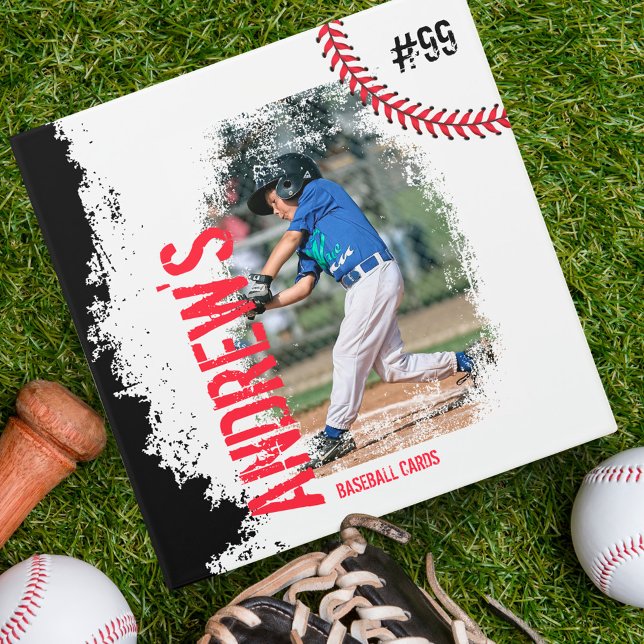 Fun Baseball Team Athletic Sport Team Grunge Photo 3 Ring Binder (Fun Baseball Team Athletic Sport Team Grunge Photo 3 Ring Binder)