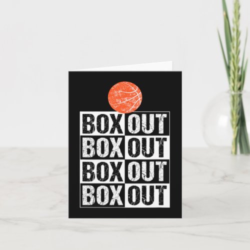 Fun Basketball Coach  Gift Box Out Saying Card