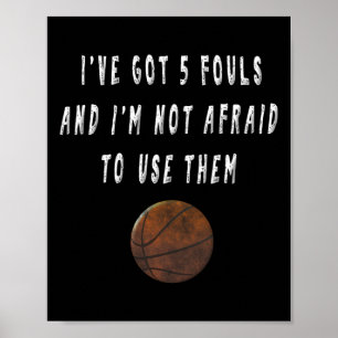 Fun Basketball Player Trash Talking Tees Coach Gi Poster